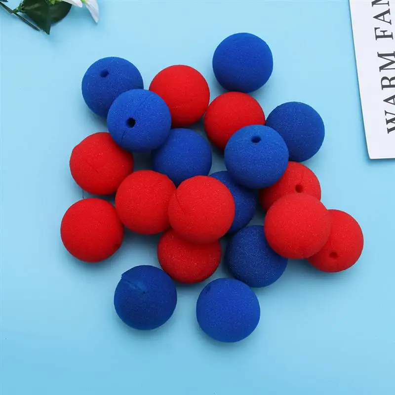 

20pcs Funny Sponge Clown Noses Professional Party Props Stage Prop for Christmas