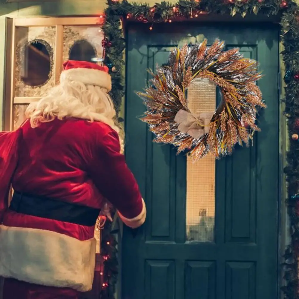 Деревенский кулон из пшеницы на День Благодарения венок для сбора урожая