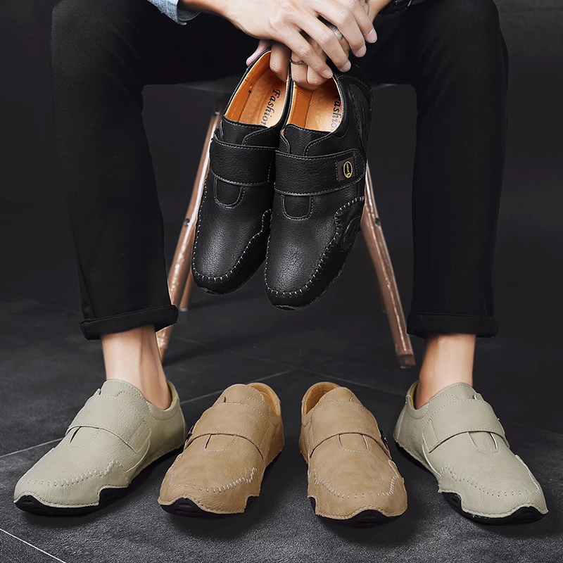 Мужские Повседневная кожаная обувь для мужчин светильник из дышащего материала
