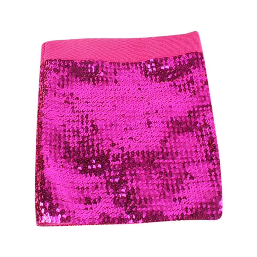 Женская облегающая мини юбка с золотыми блестками короткая танцевальная для