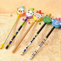 1pcs painted wooden rattle pencil multi shaped student pencil hb graphite pen student creative stationery