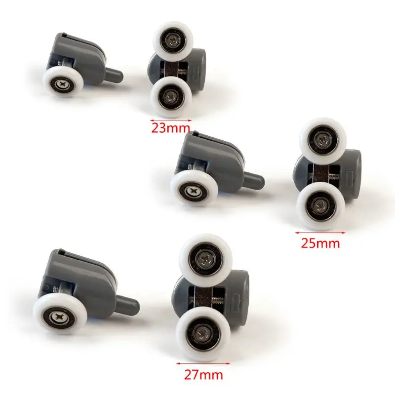 8 шт./компл. Регулируемый душевой кабины качается шкив валик для ванной колёса