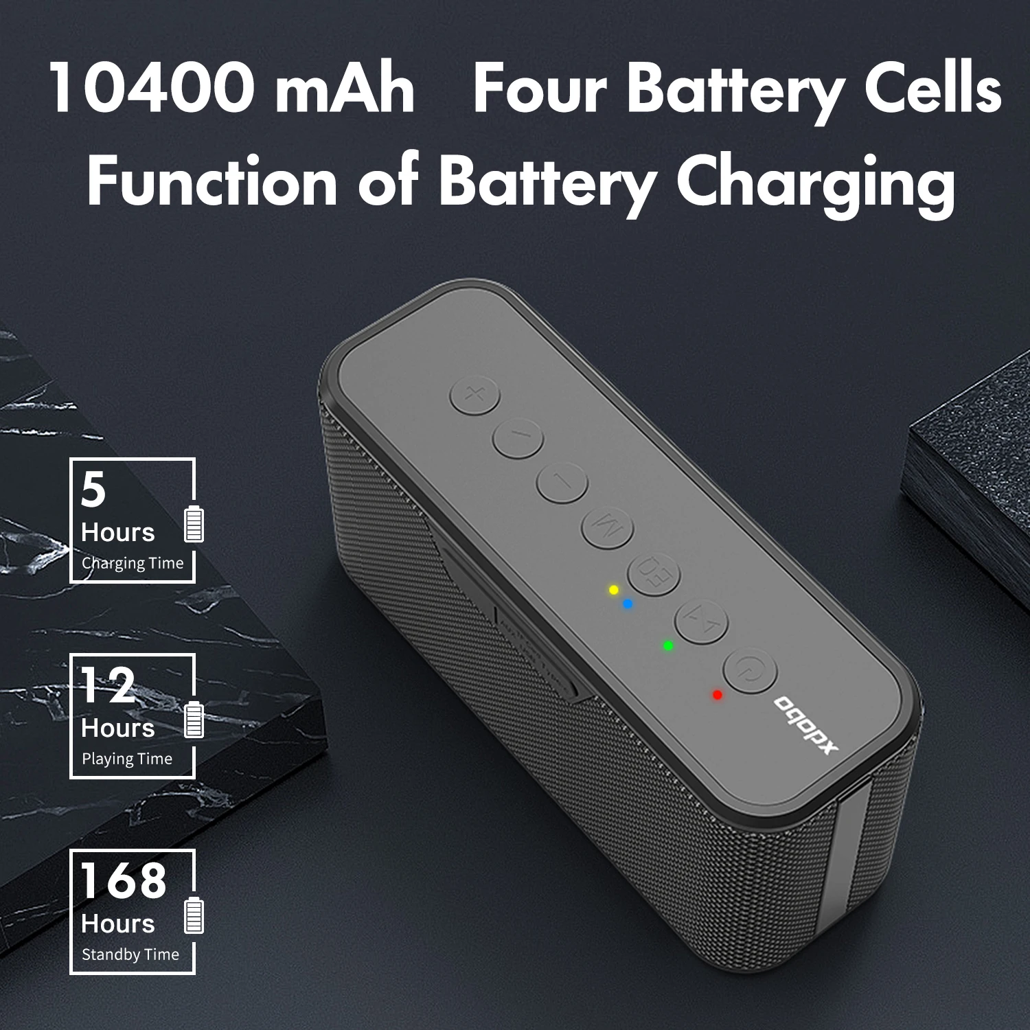 Портативный беспроводной Bluetooth-Динамик XDOBO X8 Plus 80 Вт 10400 мАч четыре ядра функция