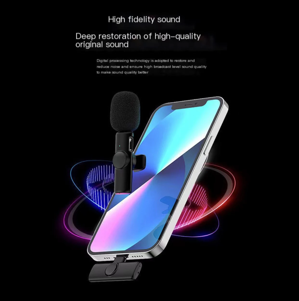 Один для двух беспроводных телефонов Apple Android Douyin двойной прямой трансляции