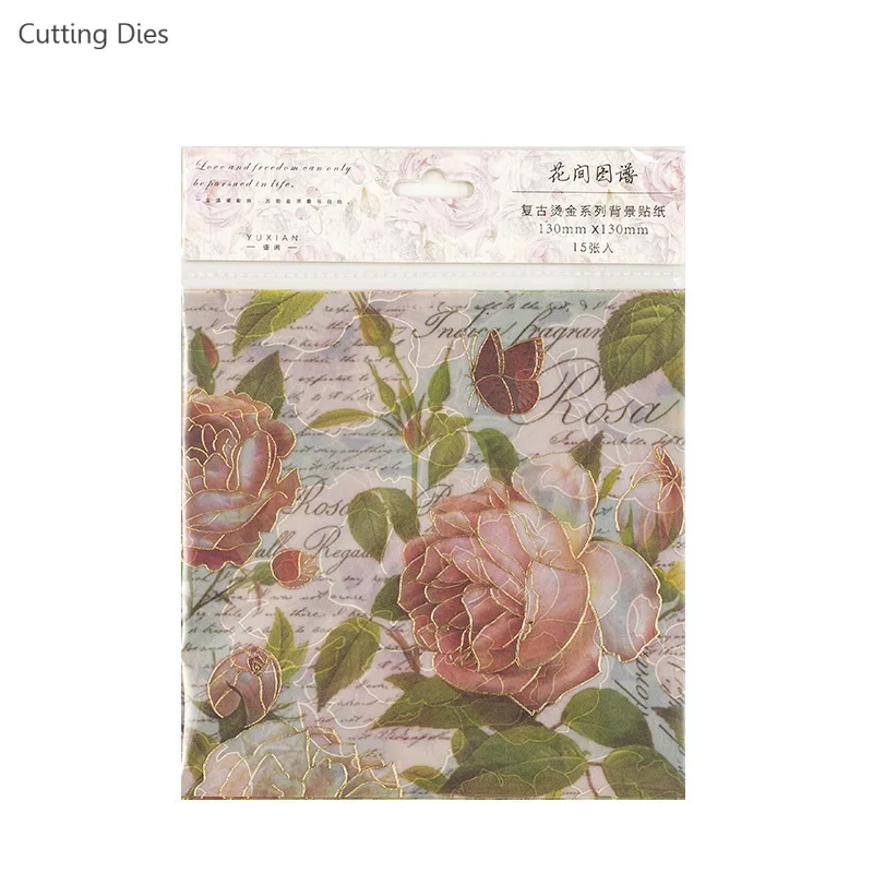 15 листов/партия самоклеящиеся бумажные обои|Крафт-бумага| |