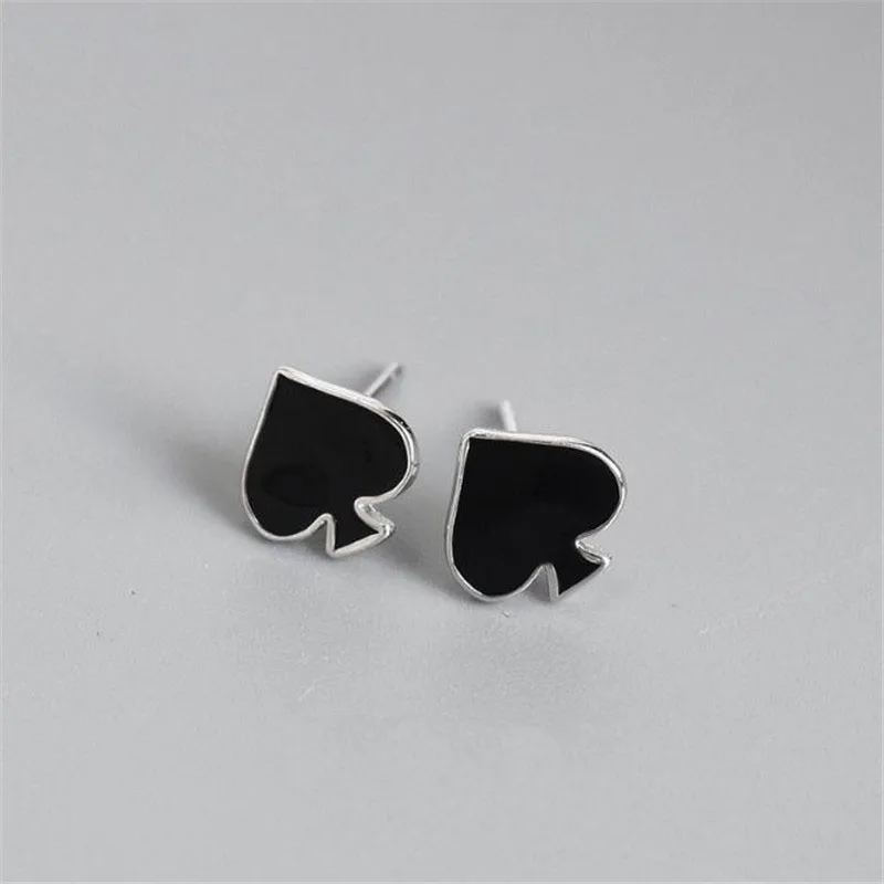 Женские серьги-гвоздики POFUNUO из стерлингового серебра 925 пробы с антиаллергенным