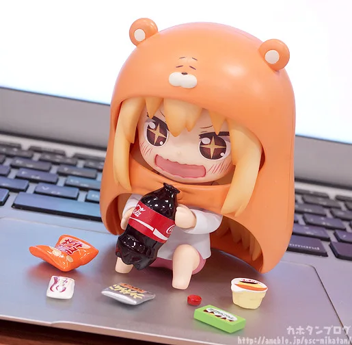 

10cm Nendoroi Anime Himouto Umaru-chan #524 Action Figure PVC toys GK Kawaii Cartoon Figurine Collection Figma for friends gifts