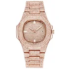 Мужские и женские кварцевые часы из нержавеющей стали, в стиле хип-хоп