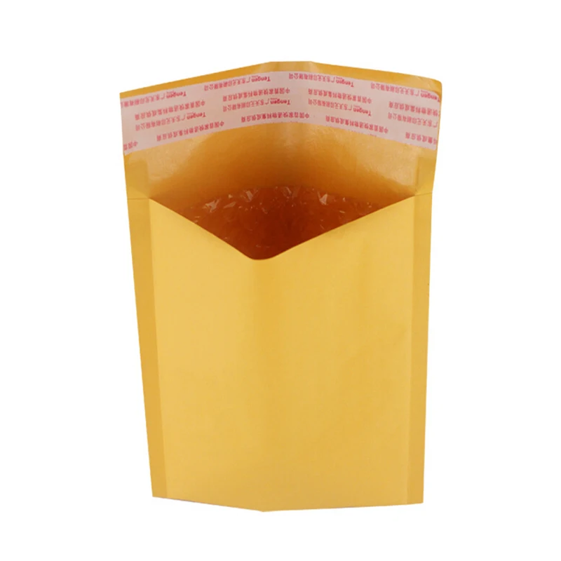 Многоразовый крафт пакет с подкладкой из пузырьков почтовый для рукоделия