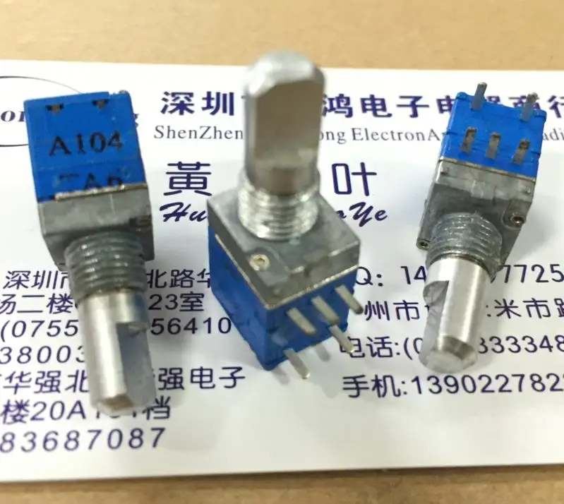 2 шт./лот Тайвань R097 Тип прецизионный потенциометр одиночный A100K ремень
