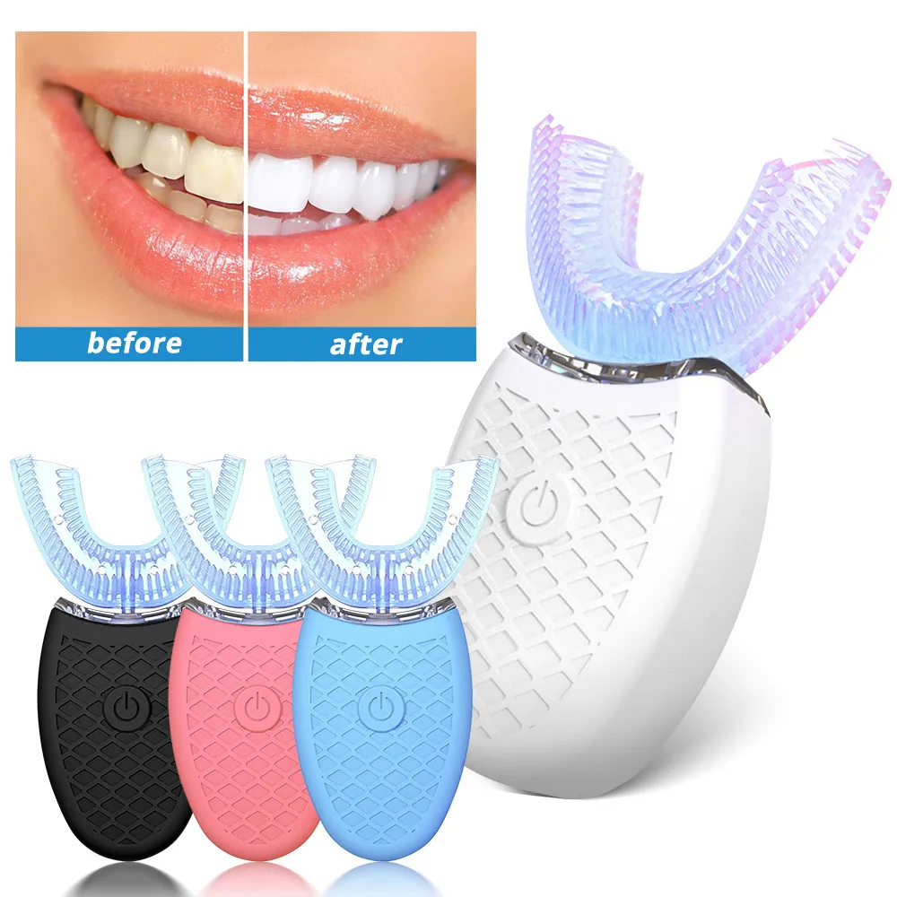 

Ultrasonic Electric Toothbrush Usb Rechargeable Silicon Teethbrush Ipx8 Waterproof U 360 Sonic Brush Heads Clean Tooth Whitening