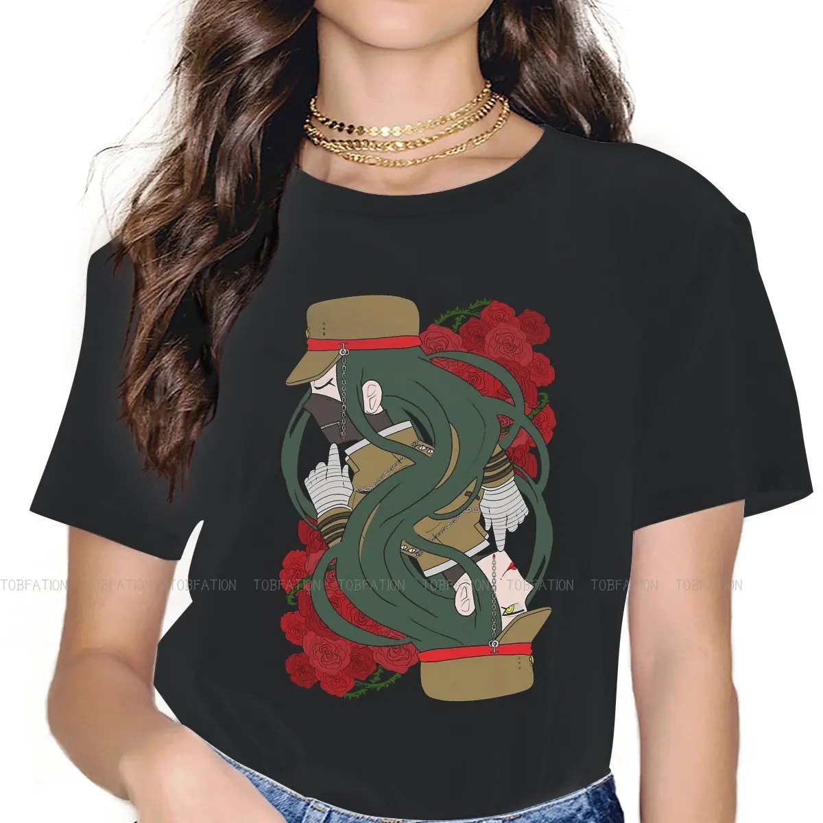 

Korekiyo Shinguji Women TShirt Danganronpa Makoto Naegi Game Girls Basic Tops O-neck Female T Shirt 4XL Funny Hipster Gift