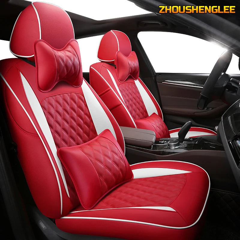 

ZHOUSHENGLEE Custom Leather car seat cover For LAND ROVER Discovery Freelander Range Rover Evoque Range Rover sport car seats