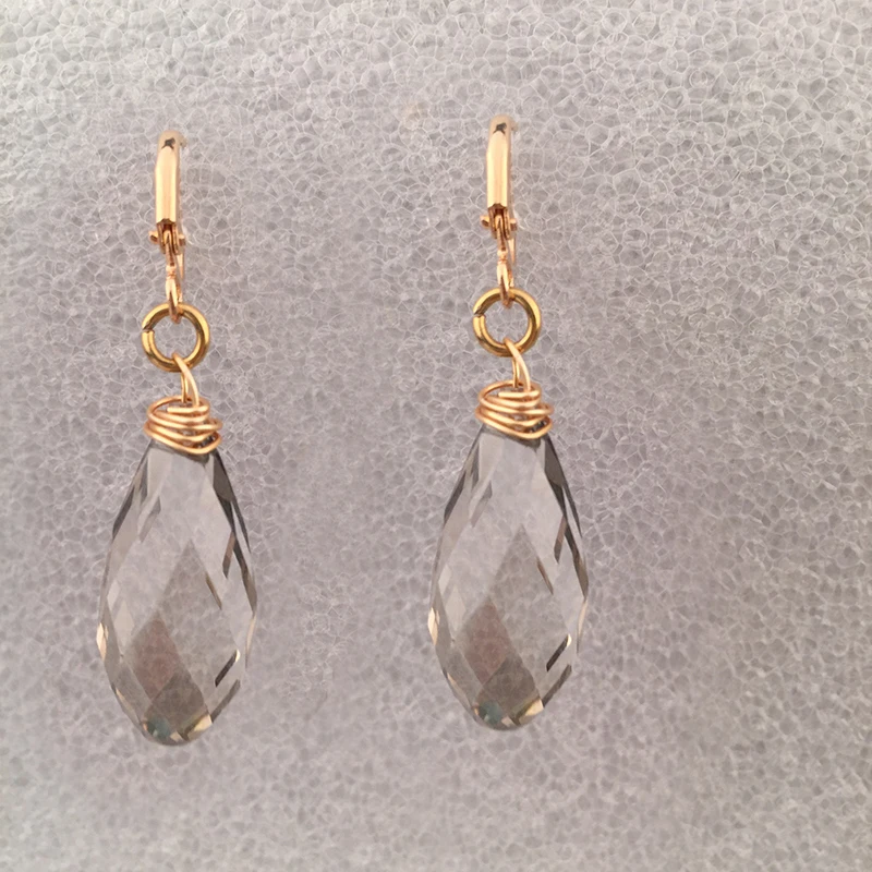 Подлинные хрустальные Висячие бусины серьги-Болеро для женщин Ретро Винтажные