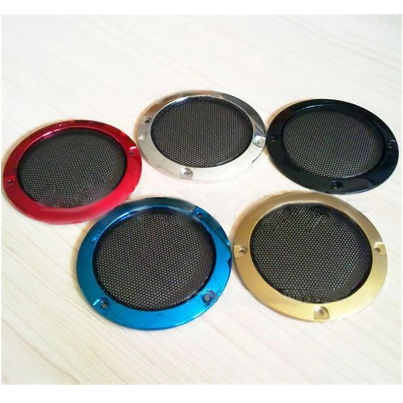 2-дюймовые/3-дюймовые 2 шт. грили для динамиков, защитный чехол для динамиков, сетчатая высококачественная металлическая рама для автомобиля