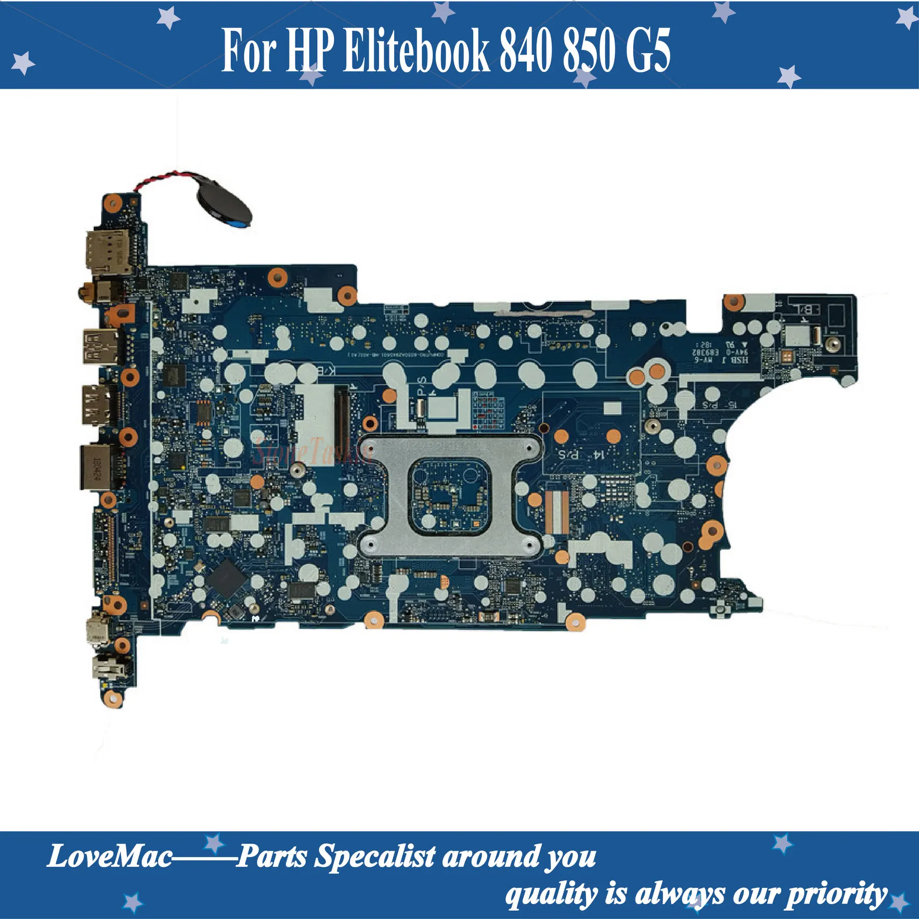 Высокое качество L15518 001 601 для HP Elitebook 840 850 G5 материнская плата 6050A2945601 SR3L9 I5 8350U