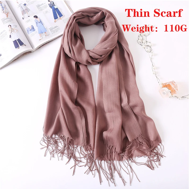 110G Color 42 Женский кашемировый шарф, унисекс, толстые теплые зимние шарфы, Femme, Пашмина, платок, Шерстяной палантин, длинный, для джентльмена, деловой, шарфы - Цвет: 110G Color 42