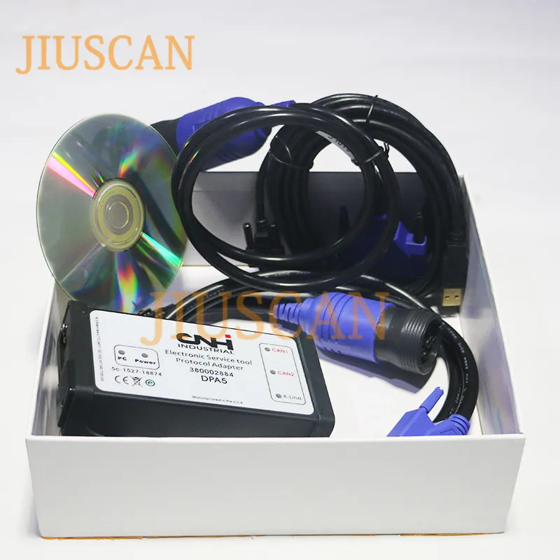 JIUSCAN CNH EST автомобильный комплект диагностический инструмент с инженерным 9,0 для электронных инструментов обслуживания поддержка K-LINE для двигателя IVECO