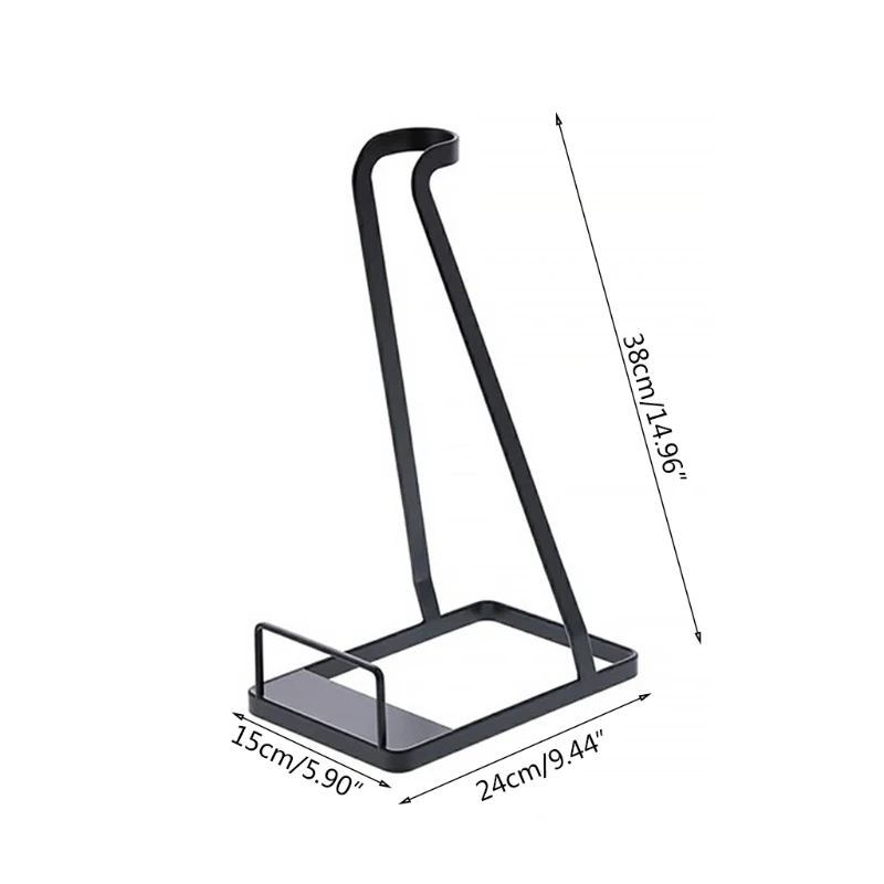 

Household Storage Rack Metal Support Vacuum Stand Stick Cleaner for Home Office Bedroom Reusable Use
