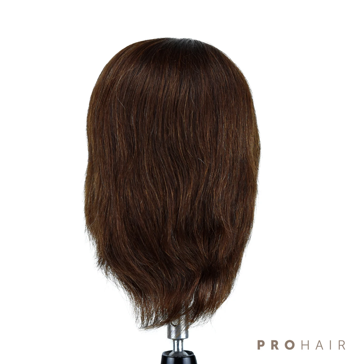 Mannequin-Head with 18CM 100% Human Hair Dark Brown Training Head Male Mannequin Training Doll Head Wig head enlarge