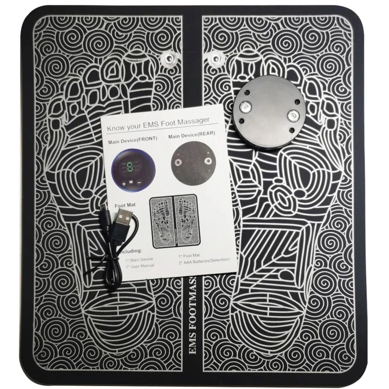 

New fisioterapia foot massager mat Health Care massageador pes muscular Electric EMS relaxation terapia fisica massage salud