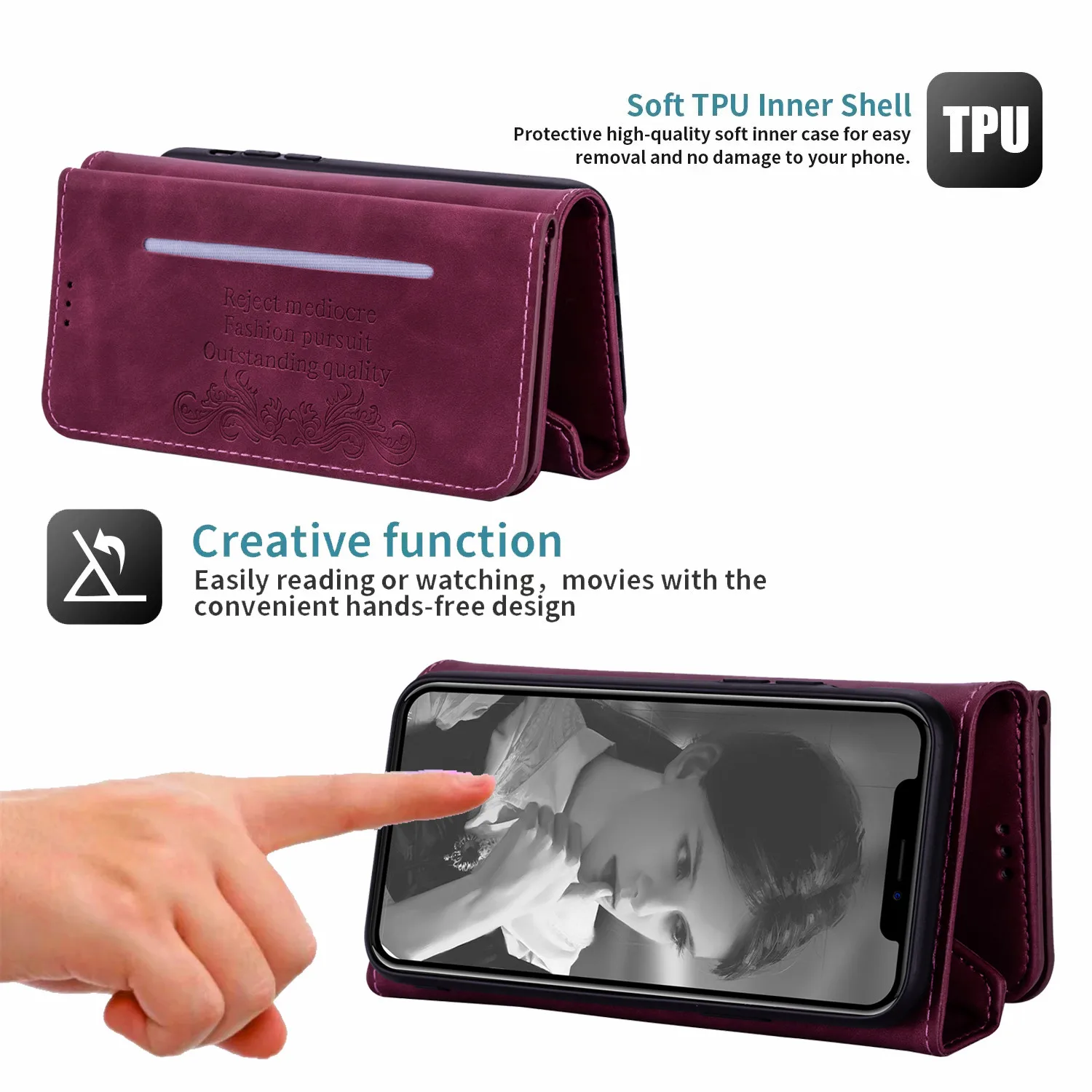 luxury zipper lanyard leather flip case for iphone 13 12 mini 11 pro xr xs max 6s 7 8 plus 5s se 2020 holder wallet stand cover free global shipping