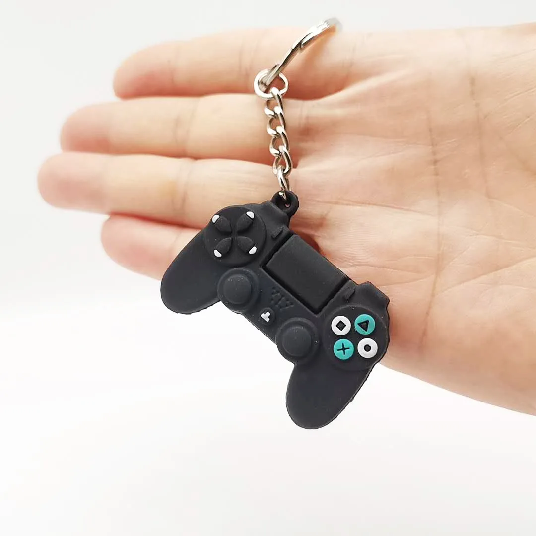 

Game Machine Keychain & Keyring Cute Gamepad Boyfriend Joystick Key Chain PS4 Game Console Keychains Bag Car Hanging Key Ring