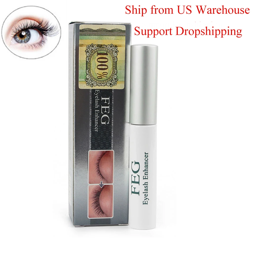 

US Stock Herbal Eyelash Growth Treatments Liquid Serum Enhancer Mascara Eye Lash lengthening Thicker Curling Eye Makeup Tools