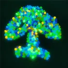 300 шт. Сад Сияние Галька светящиеся камни светится в темноте на открытом воздухе украшения аквариума Галька Камни светящиеся камни аксессуар