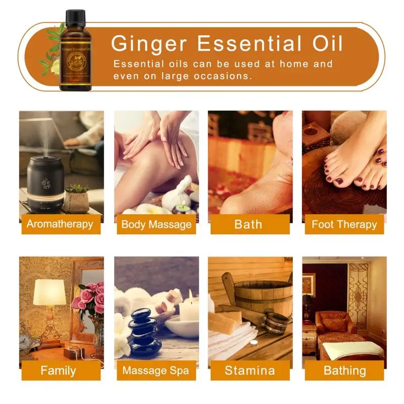

Body Massage Oil, Ginger Oil, Fever Massage Oil, Dispel Dampness, Dispel Cold, Soak Feet and Pass Meridians