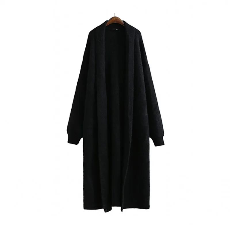 

2019 NEW Winter Faux Sable Hair Cardigan Female Sweater For Women Batwing Sleeve Loose Big Size Thick Sweaters Jumper Clothes