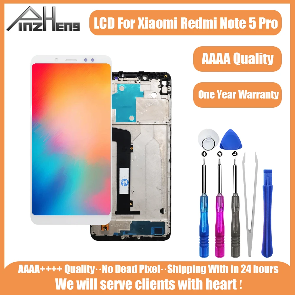 Оригинальный ЖК дисплей PINZHENG AAAA для Xiaomi Redmi Note 5 Pro дигитайзер сборка LCDS