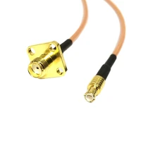 1pc sma female panel flange switch mcx male straight right angle pigtail cable rg316 15cm for wifi wireless modem new