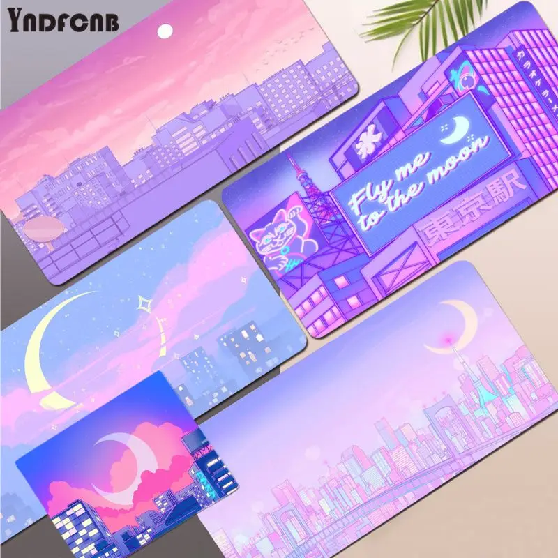 

cartoon Anime moon landscape large/small Pad to Mouse pad Game for Keyboards Mat Mousepad for boyfriend Gift
