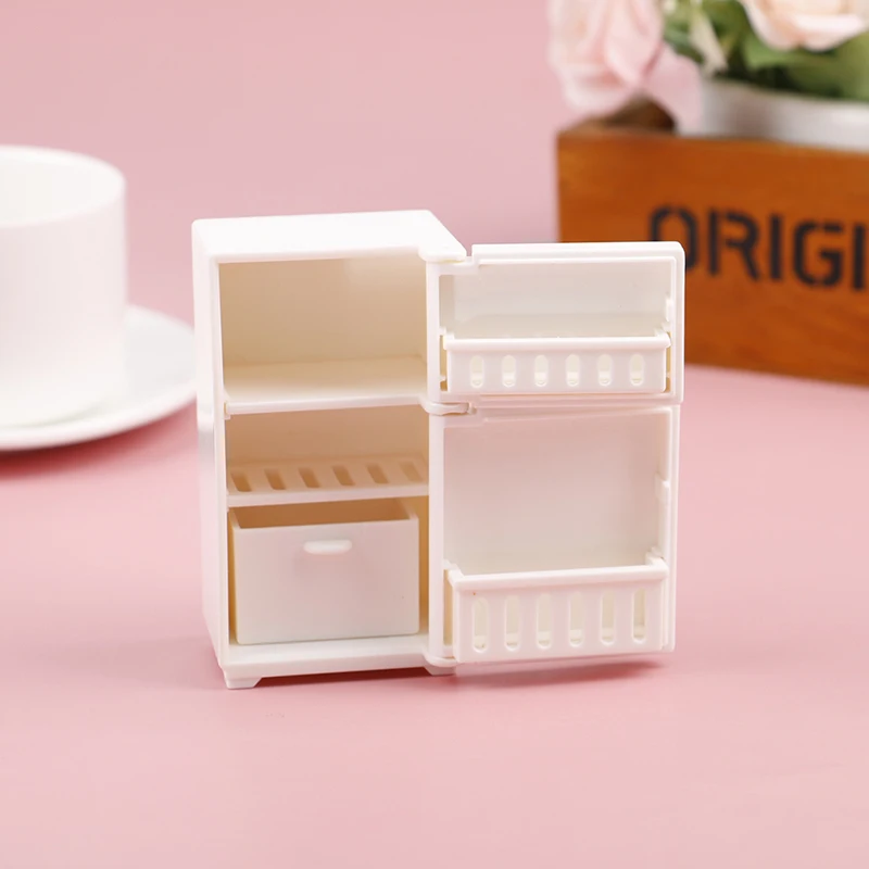

1PC Dollhouse Miniature Refrigerator Toys Kitchen Home Decoration Furniture Accessories Dollhouse deco Accessories