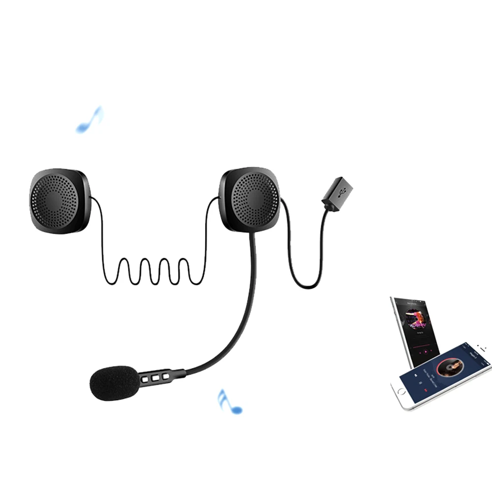 20 м водонепроницаемый Мото Bluetooth беспроводной анти-помех шлем гарнитура Hands Free Bluetooth V4.2 домофон для мотоцикла