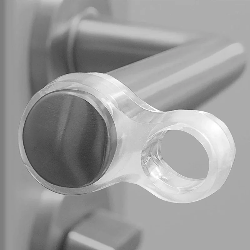 5pcs Door Stopper Transparent Handle Buffer Baby Safety Children Protection Walls and Furniture Stop Kitchen Bedroom | Обустройство