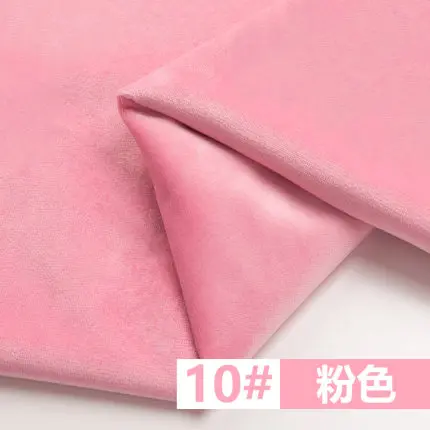 10 Ширина 155 см уплотненная Золотая шелковая бархатная фланелевая короткая плюшевая ткань для шитья своими руками для штор подушка для дивана покрытие для стола одежда - Цвет: 10