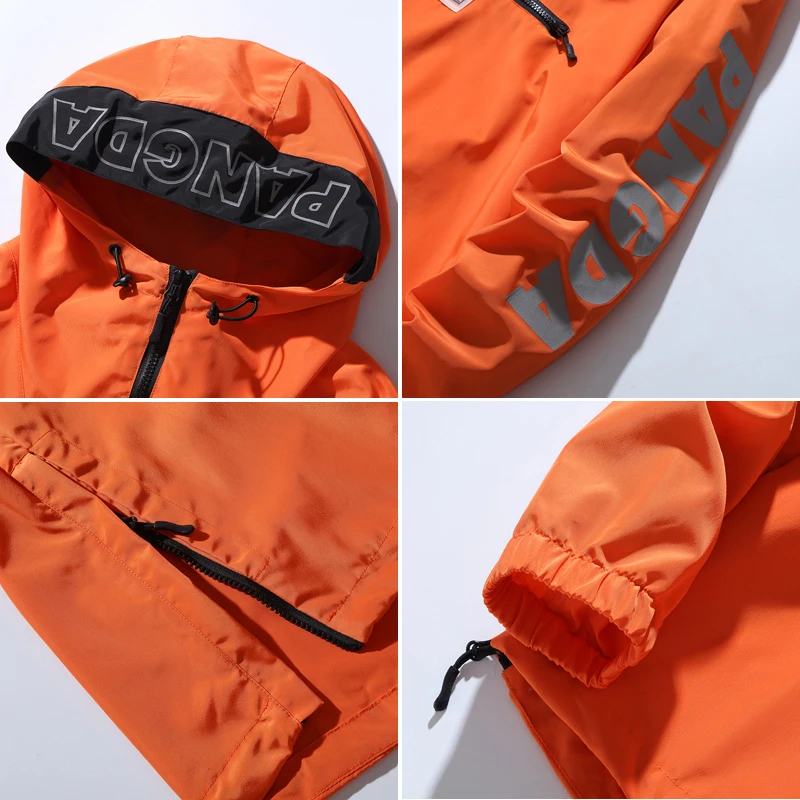 Asesmay мужские куртки с капюшоном Новые лоскутные цветные пуловеры модный