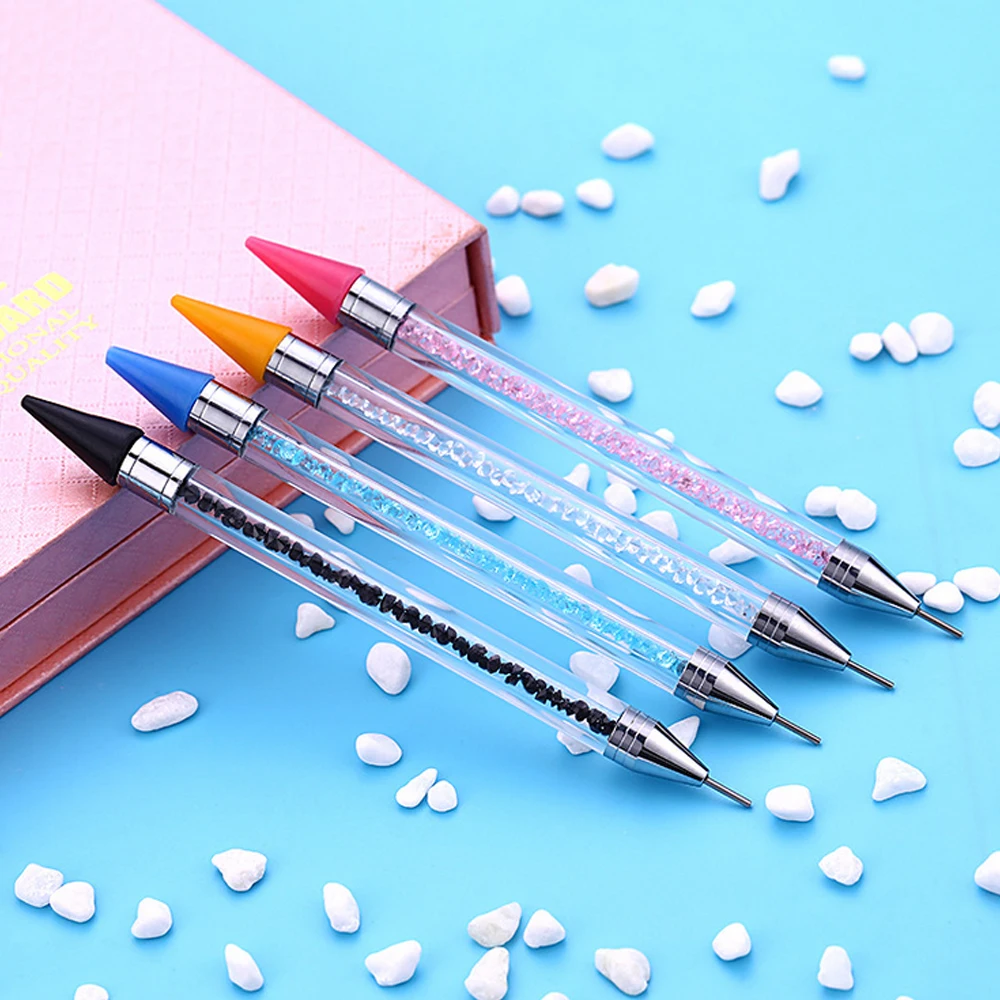 DIDIHOU Double Head Nail Pen Rhinestone Picker Dotting Pens Wax Drill Pencil Art DIY Decoration Tool 1pcs | Дом и сад