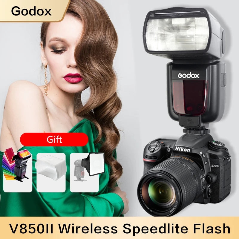 

Godox V850II Speedlite Built-in 2.4G Wireless X System peedlite with X2t Trigger Transmitter for Canon Nikon Sony Fuji Olympus