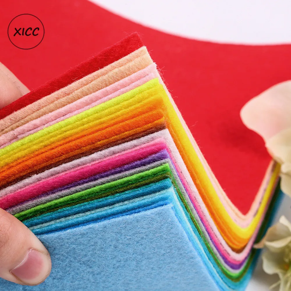XICC шток 1 мм ручной работы нетканый Войлок Ткань Цветы DIY ремесло красочные игрушки куклы швейный материал игла удар украшения дома