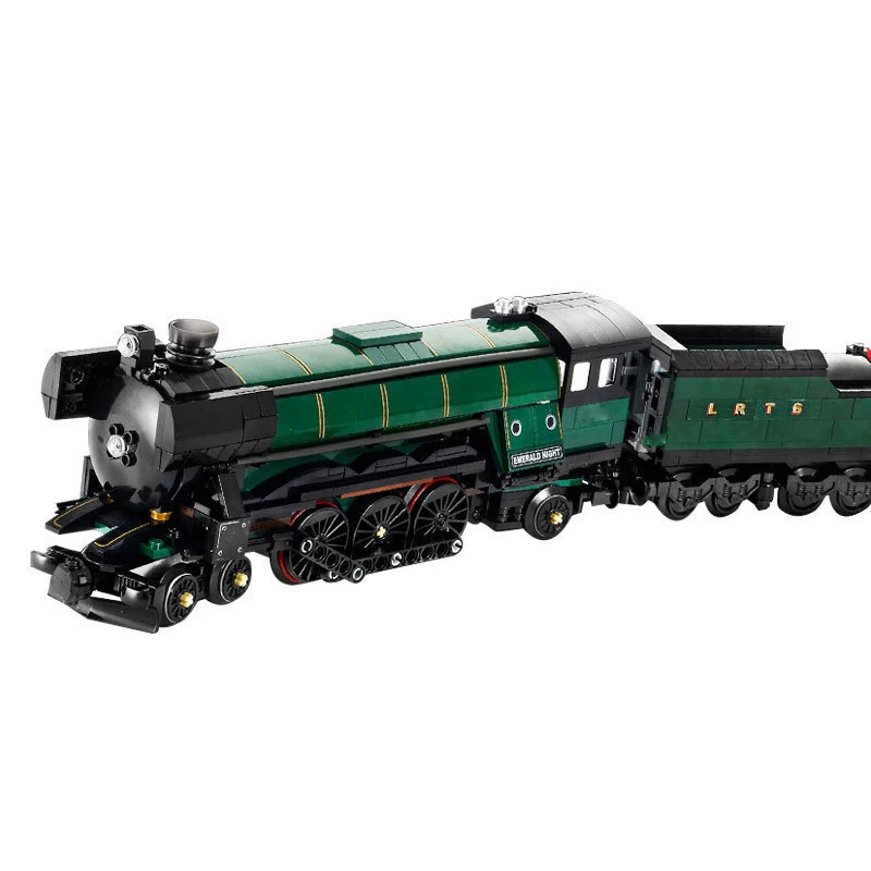 

2020 NEW In Stock Emerald Night Train Expert Technic Train Building Blocks Toys Gift Compatible With 10219 10194 Trains