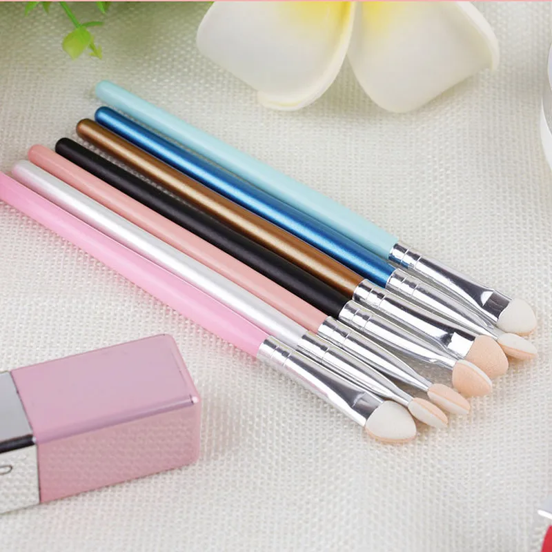 Губчатая щетка-спонж для век ложки с длинной ручкой порошок тени Косметические