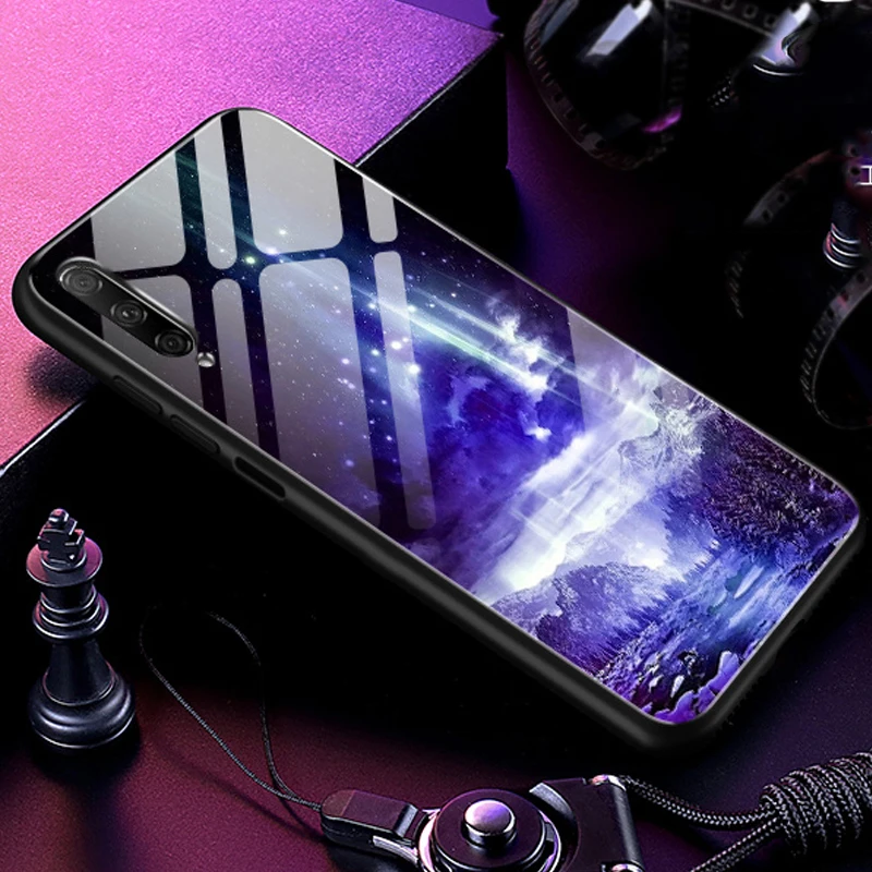 Чехол из закаленного стекла для Huawei Honor 9 X Pro, Мягкая силиконовая задняя крышка для Huawei Honor 9 X Pro, чехол для телефона с звездным узором