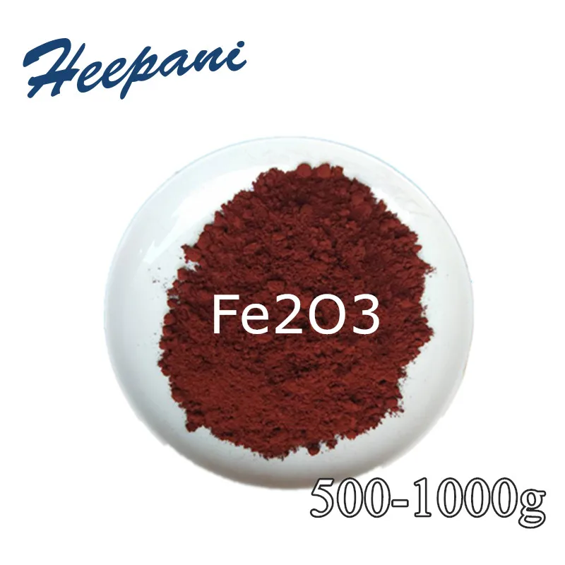 Бесплатная доставка 500 mesh 100nm 99% чистый красный оксид железа Fe2O3 порошок оксида