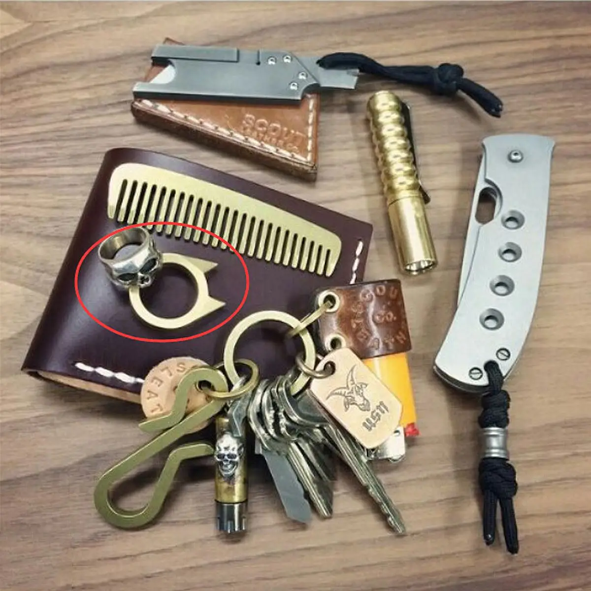 1 шт. Для женщин мужчин Безопасность кольцо выживания инструмент EDC самообороны