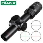 Охотничья тактическая оптическая прицел DIANA 2-7X20, зеленая, красная точсветильник вая пневматическая винтовка, Зрительная труба для винтовки, охоты, снайпера