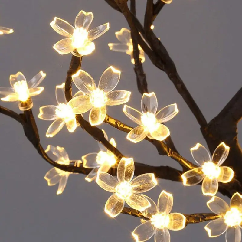 

Вишневый цвет Настольный Топ бонсай дерево светильник, декоративный теплый белый светильник для домашнего фестиваля вечерние Свадебные Ро...
