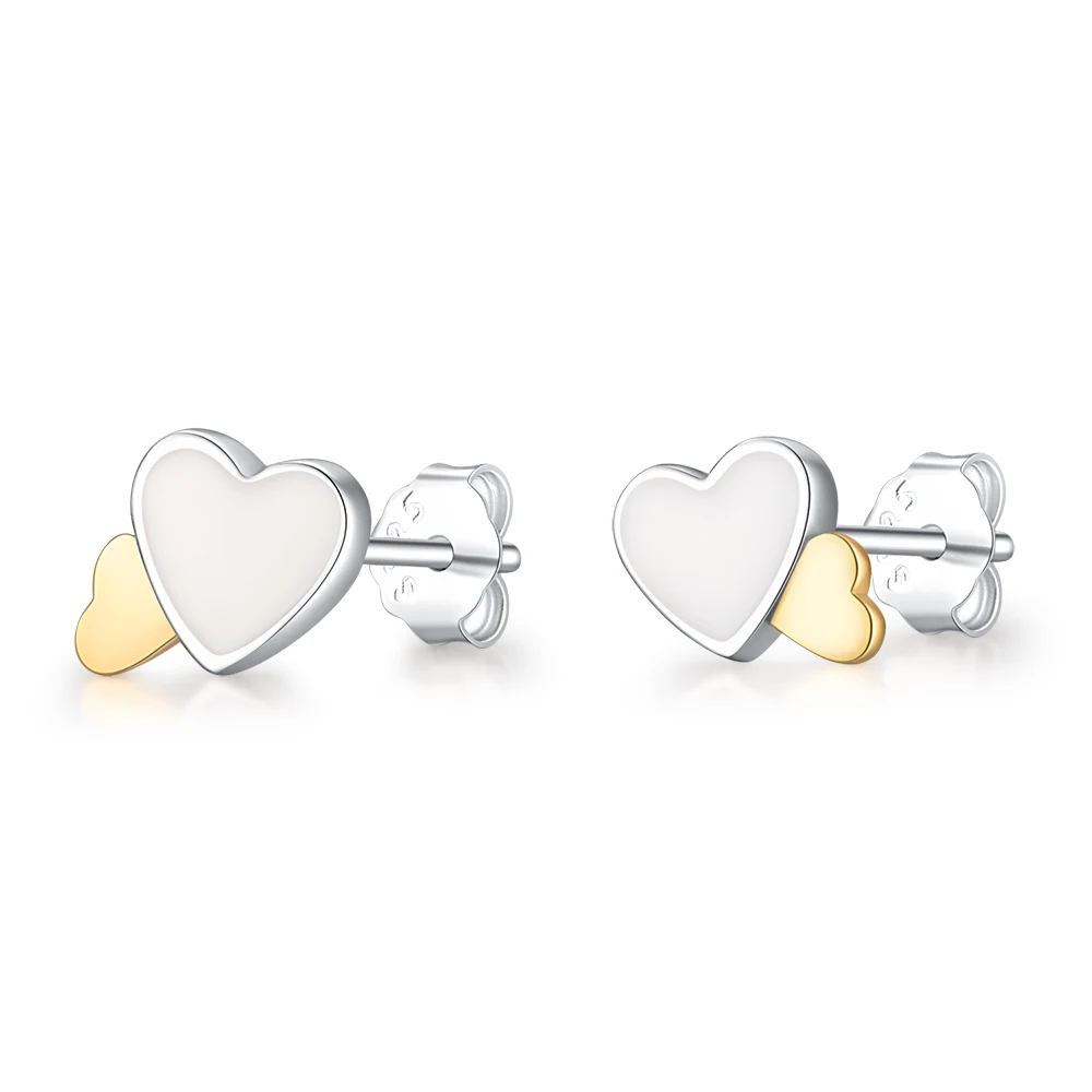

Silver Color Earrings Rose Gold Color Heart Shape Earrings For Women Party Jewelry